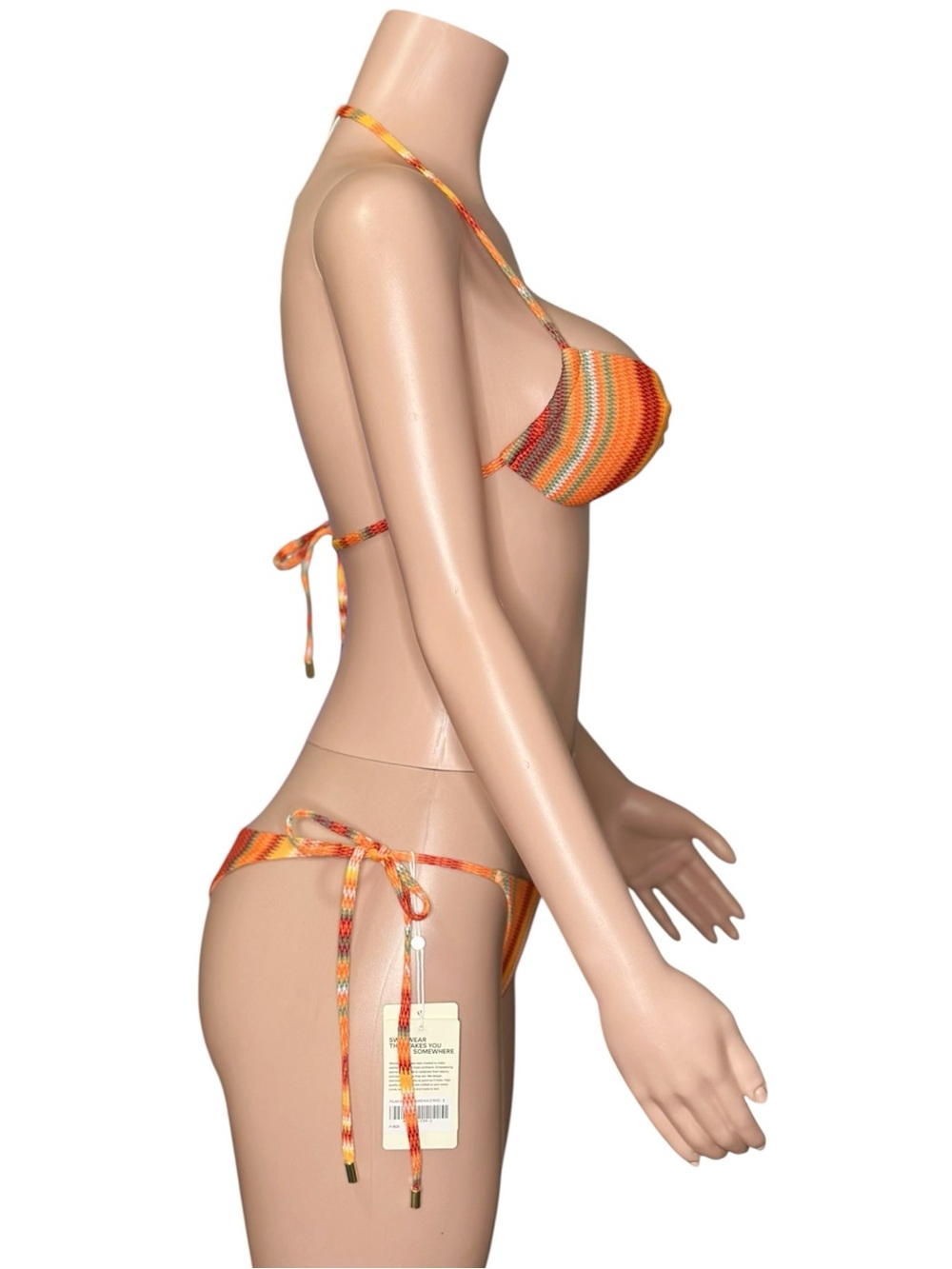MONDAY SWIMWEAR Tamarama Top & Palma Bottom, Sardinia Stripe , Small - Picture 7 of 8